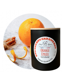 Bougie artisanale parfumée Orange Epicé, made in Provence