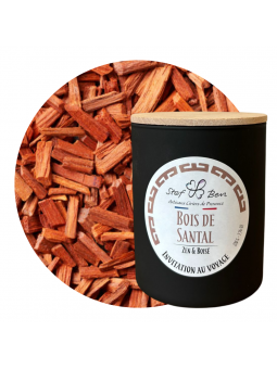 Bougie artisanale parfumée Bois de Santal, made in Provence