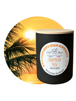 Bougie artisanale parfumée Tropical Sun, made in Provence