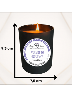 Bougie artisanale parfumée à la Lavande de Provence, made in Provence