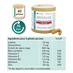 Composition Argolys Fatigue & Vieillesse Oculaire 60 gélules végétales