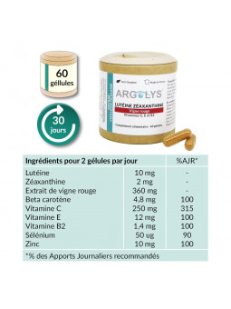 Composition Argolys Fatigue & Vieillesse Oculaire 60 gélules végétales